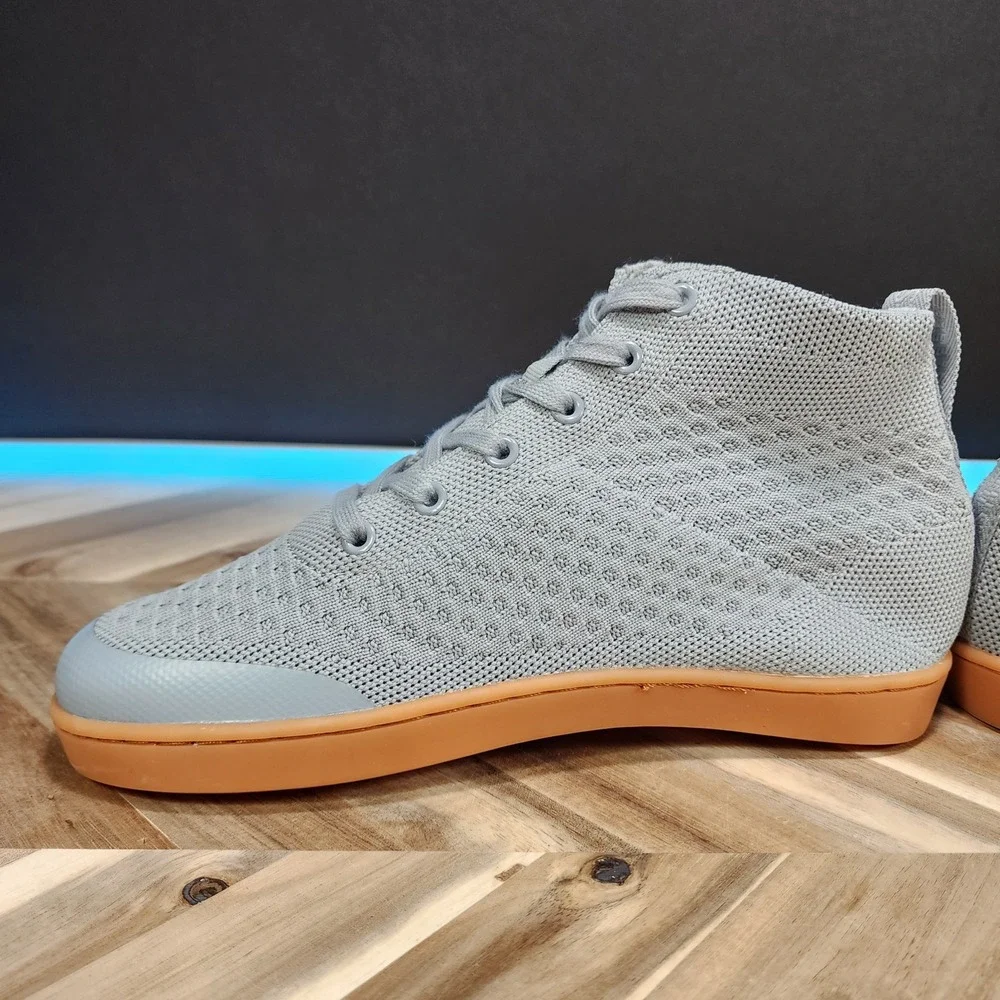 SUAVS The Legacy High-Top Knit  Grey Women's 7 Men's 5 Sneaker Shoes Casual Walk